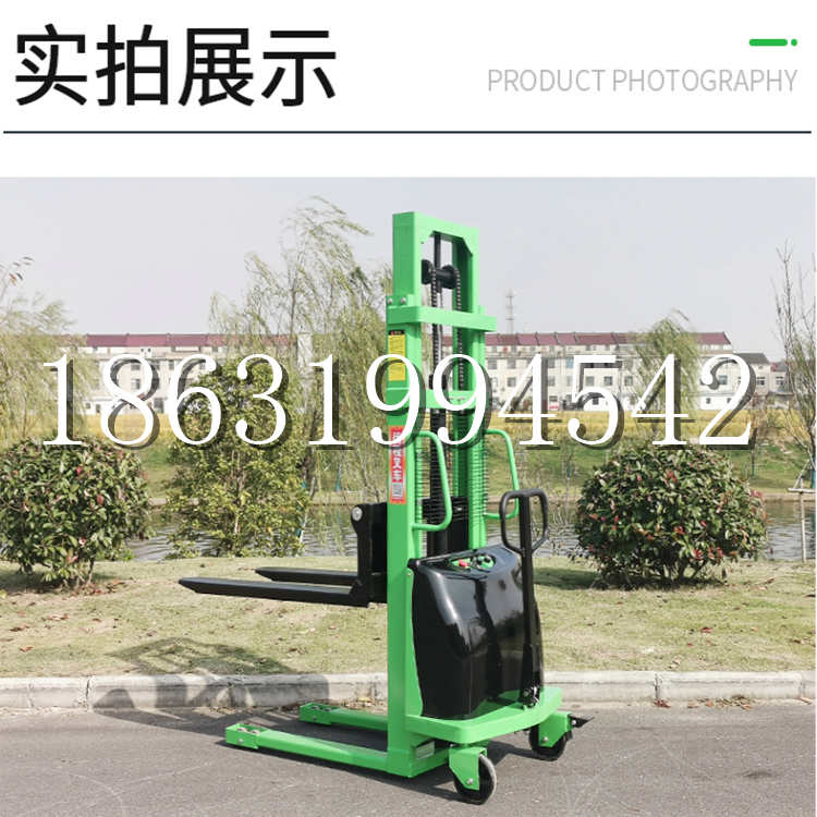泗水县电动叉车堆高车液压铲车电瓶1吨2吨站驾步行式小型全自动叉车